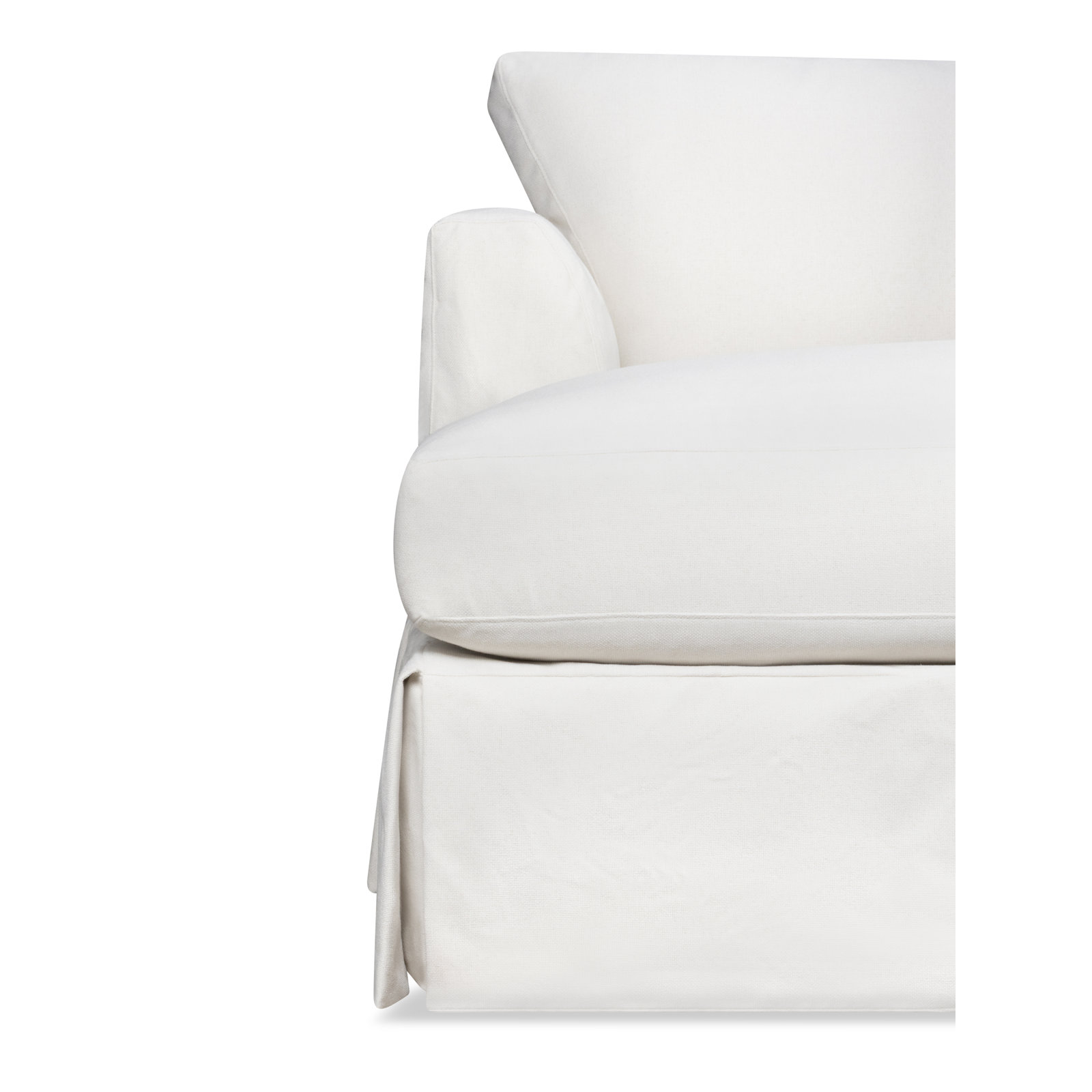 Lucia Upholstered Chaise Lounge, Apollo Pebble Boucle