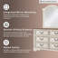 Commode double 6 tiroirs avec miroir Heraldas