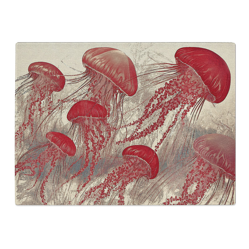 Jellyfish Vol.2  Glass Chopping Board