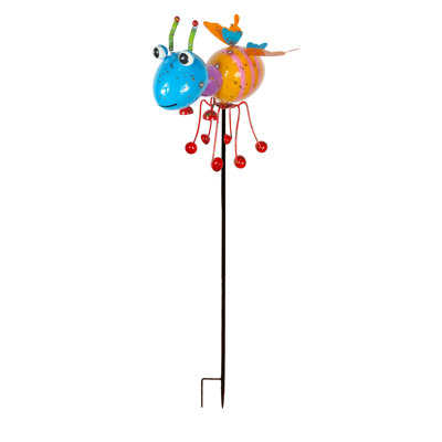 Color Ant Garden Stake with Spinning Kinetic Legs