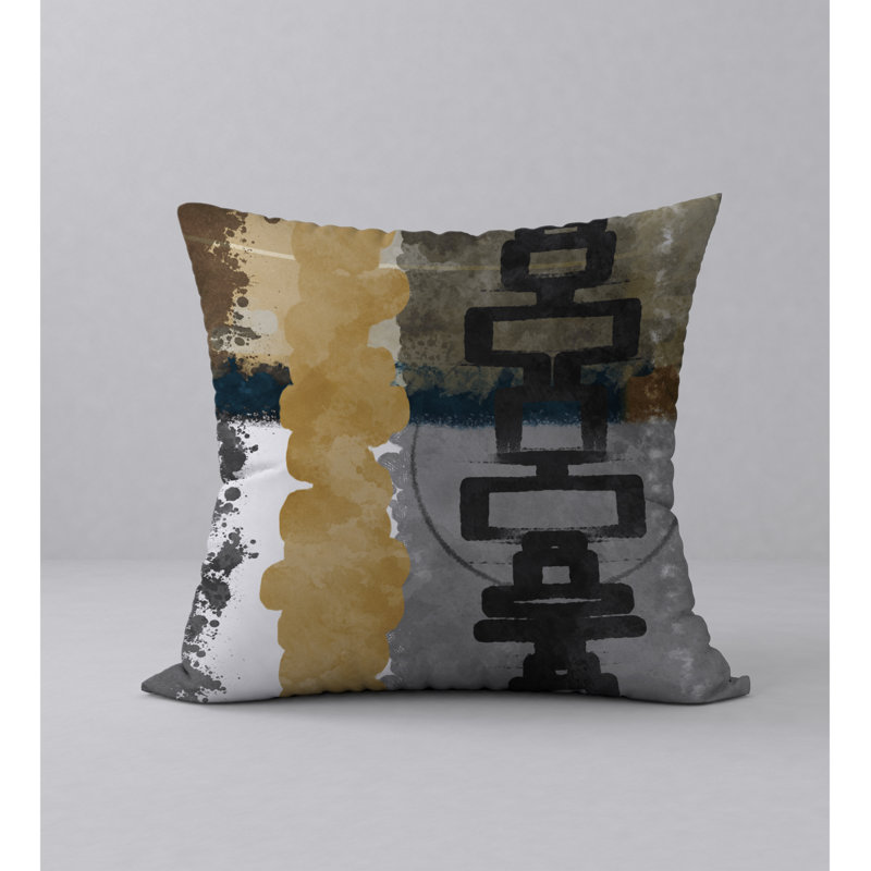 Housse de coussin carrée grassement grassement, 20 po x 20 po