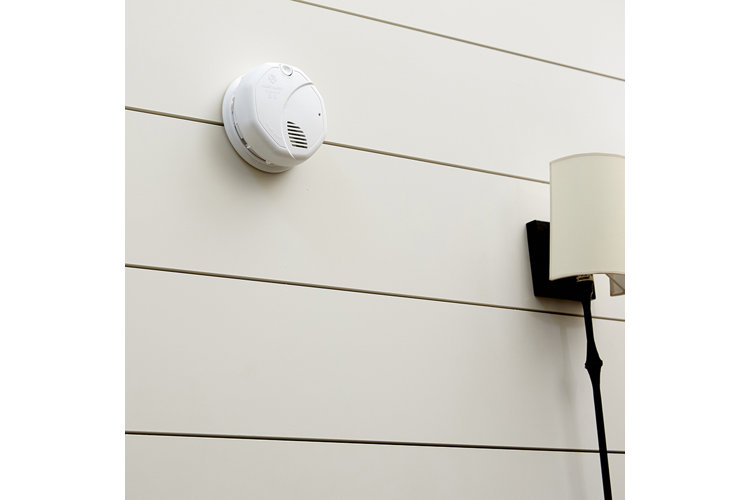 smoke detector on the wall