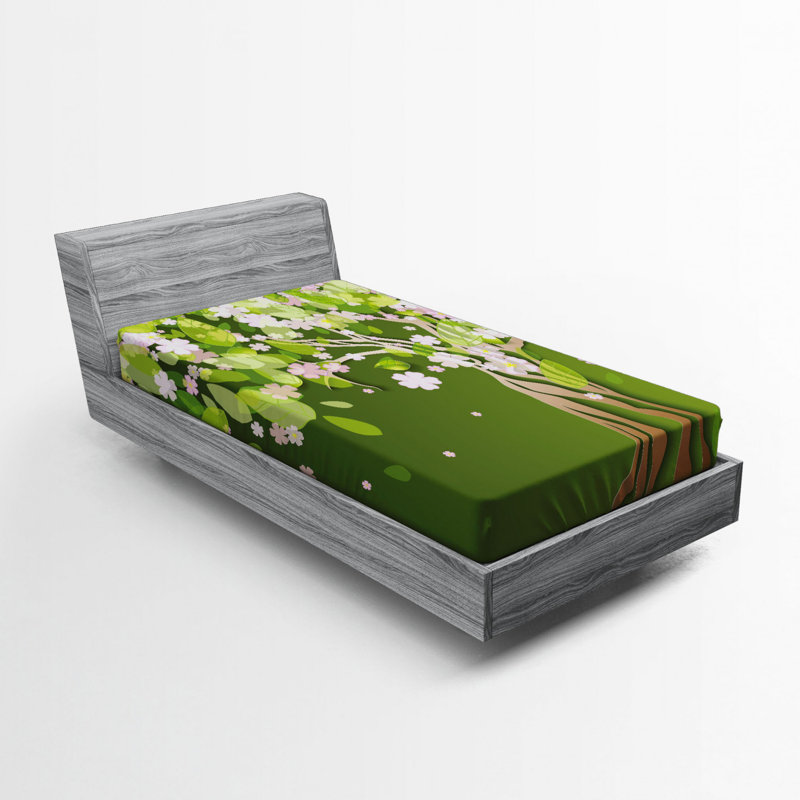 Drap-housse floral, Drap-housse de taille simple