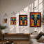 Power Elephant Pop Art - Framed Print-1883997489-1883997503