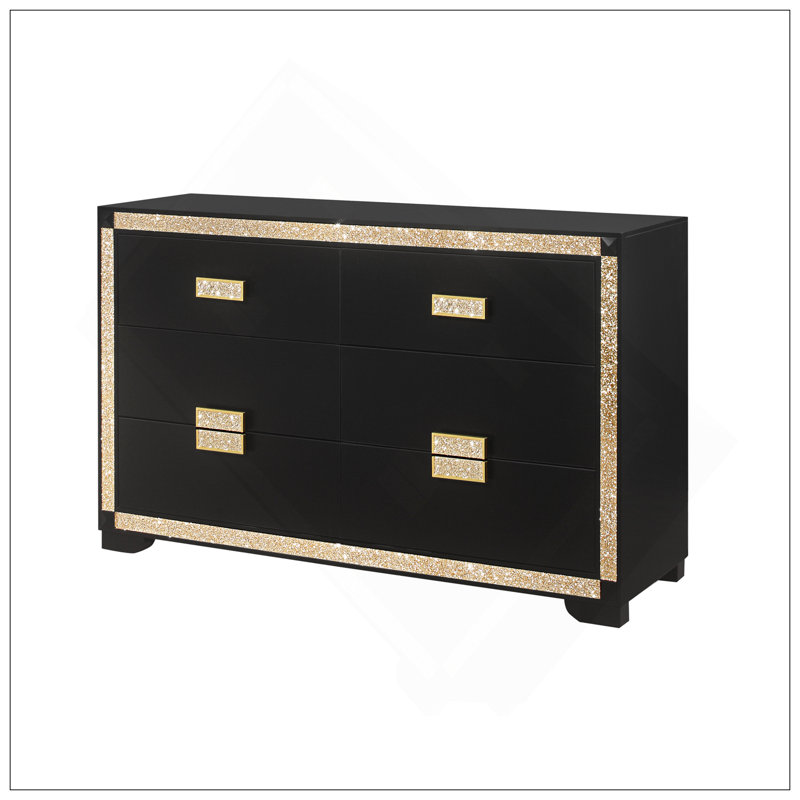 DRESSER ANIMÉ NOIR / DORÉ