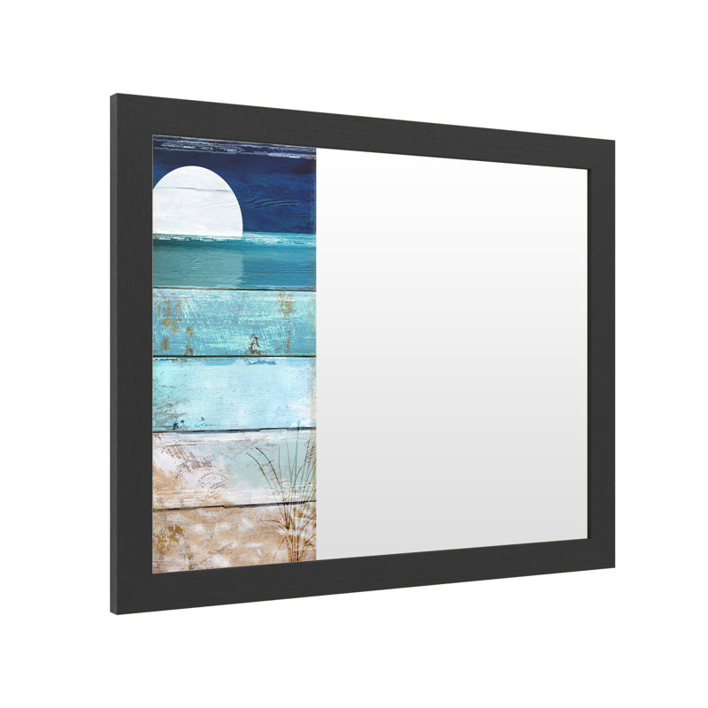 « Beach Moonlever I », reproduction d’art, H 18 po x l 22 po, Impression encadrée, Noir