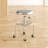 Guisasola Adjustable Height Ergonomic Lab Stool with Footring Wheels