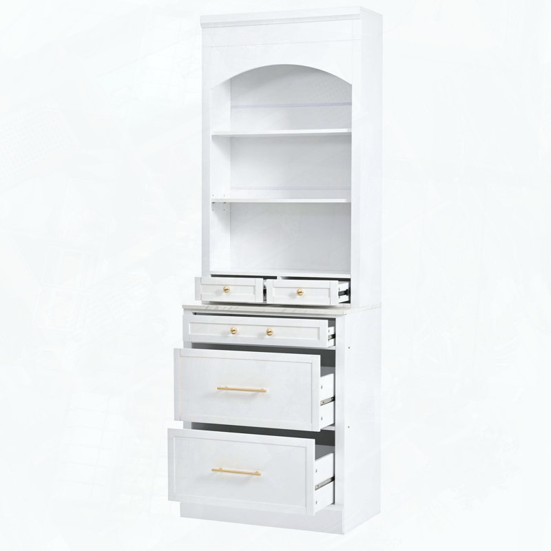Armoire de rangement autoportante avec garde-manger