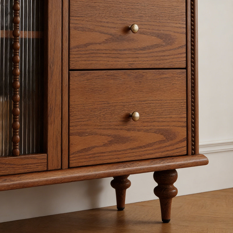 Buffet de rangement rétro et simple, H 39,37 po x l 51,18 po x P 15,74 po, Noir