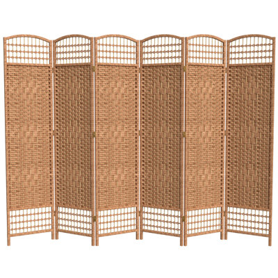 67" Tall Woven Room Divider 