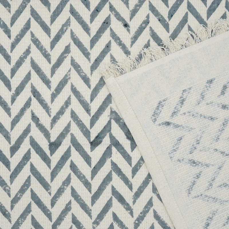 Hand Block Print Cotton Waffle Hand Towels - Perfect Blend of Style & Functionality for Your Bathroom "Jheel"