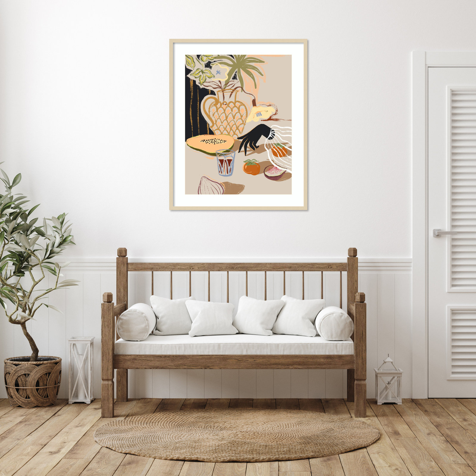Northbrook "Fruitful Spread" Print, Brown, 41" H x 33" W