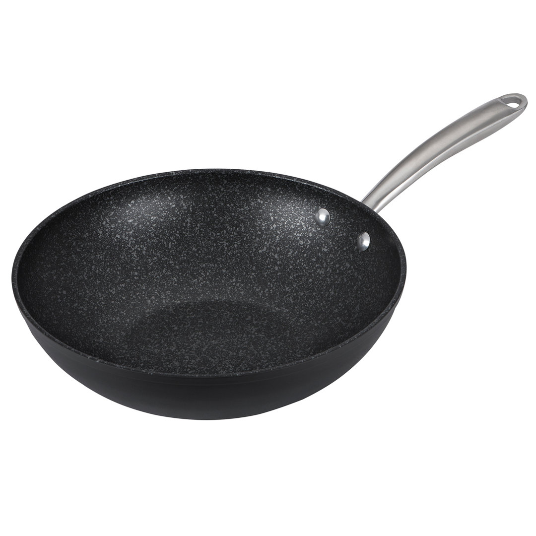 Prestige Scratch Guard Non Stick Frying Pan 29cm - Suitable As induction Frying Pan, Scratch Resistant, Easy Cleaning Ceramic Exterior with Steel Base