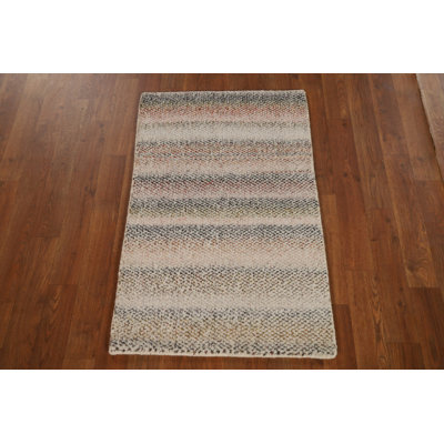 Tapis décoratif rayé indien marocain 2x3