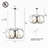 Aldrena 8-Light Oversized Dimmable Geometric Candle-Style Chandelier