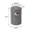 Cambrea Concrete Propane Smokeless Fire Column-48793078