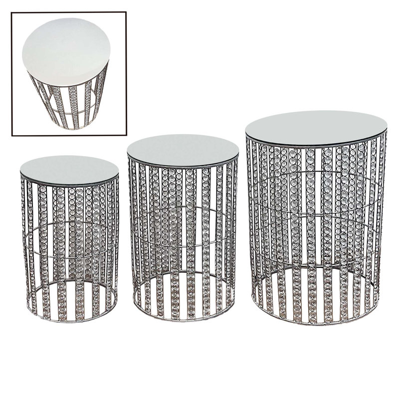 Ensemble de table de bout Donje, Argent