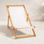 Chaise longue en bois d'eucalyptus massif