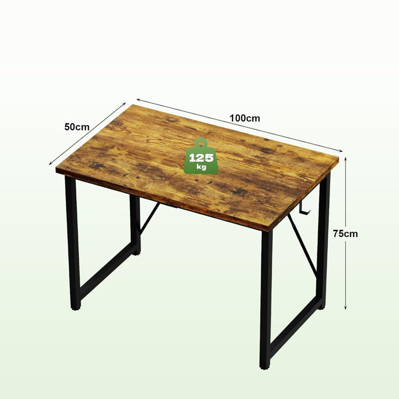 MDF Stainless Steel Computer Desk