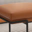 Banc rembourré orange