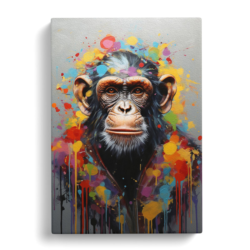Monkey Contemporary - Print, 76cm H x 50cm W x 3cm D