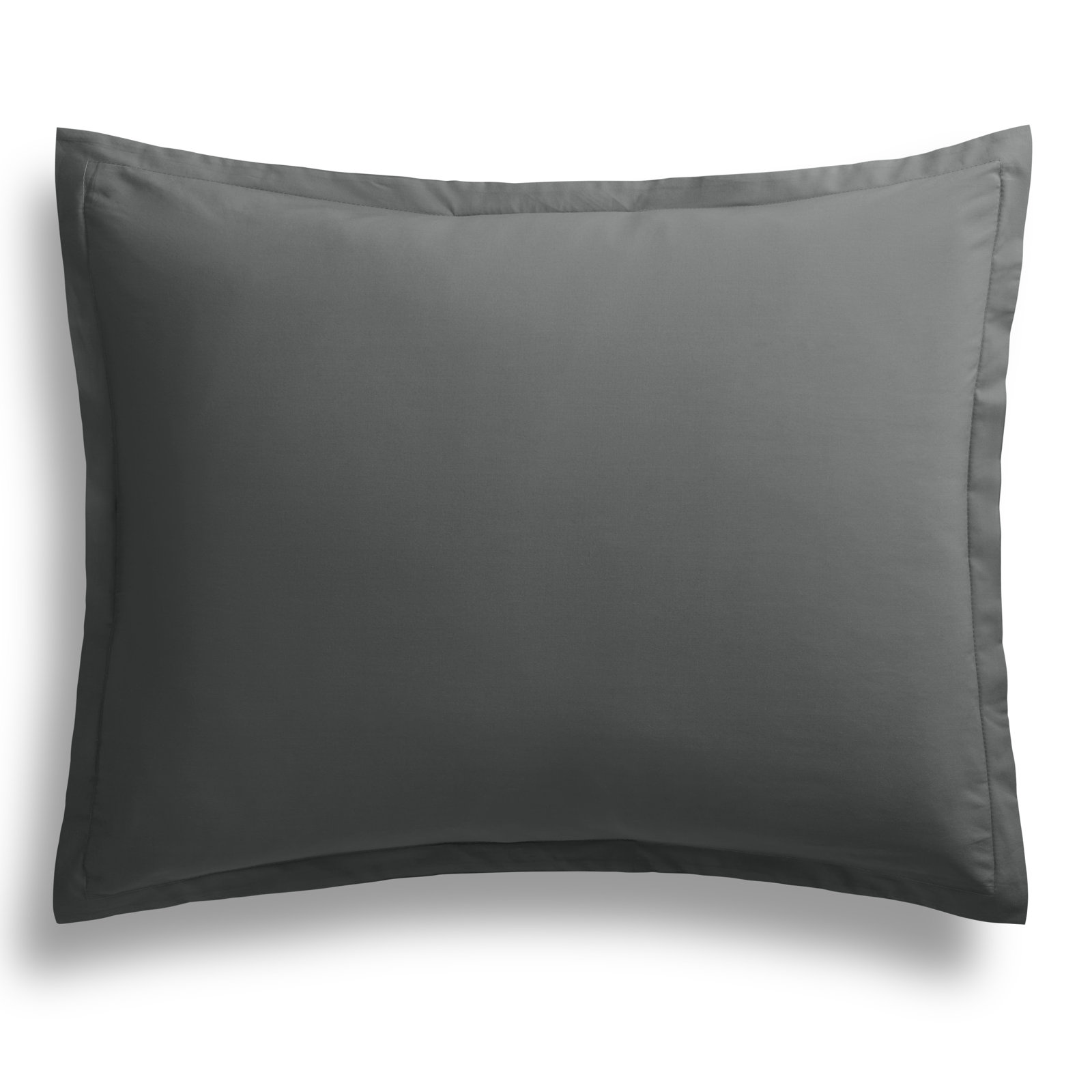 Cotton Duvet Cover Set, Charcoal, Twin Duvet Cover + 1 Twin Sham