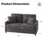 Balaton Vegan 2 Seater Upholstery Sofa with Pillows-1128990770-1136940806