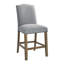 Chaise de comptoir avec têtes de clou (ensemble de 2)