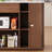 60" Wide Kitchen Island With 2 Sliding Tambour Door Cabinet, Kitchen Cabinet With Power Outlet & Large Drawer For Kitchen, Dinning Room-305208882