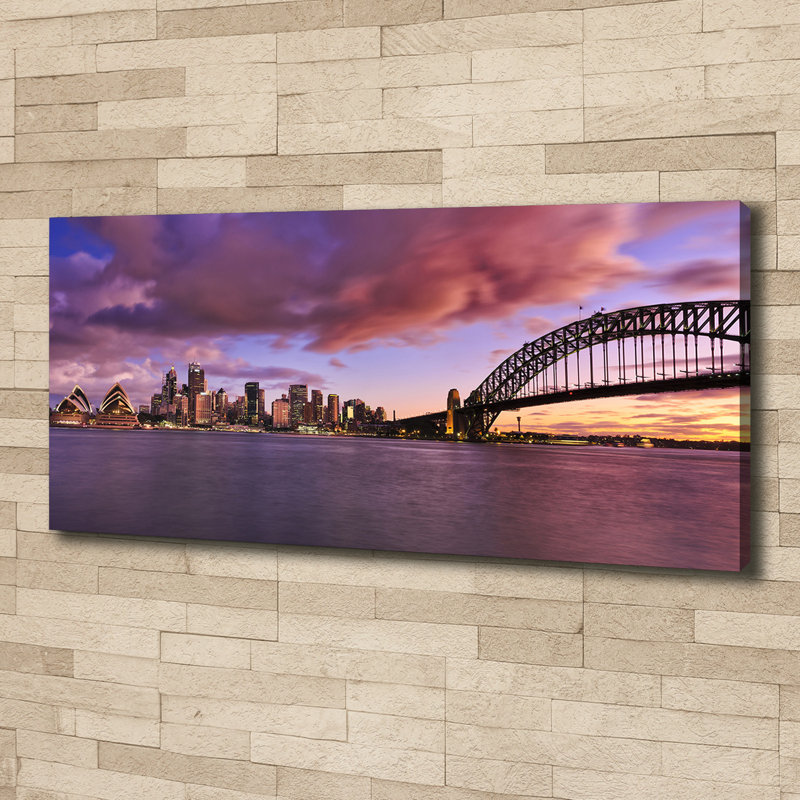 Bridge In Sidney - Wrapped Canvas Print