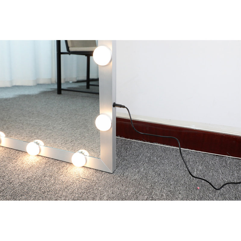 Full Length Mirror with Lights, Full Body Vanity Mirror with 3 Color Modes, Lighted Floor Mirror for Dressing Room and Bedroom