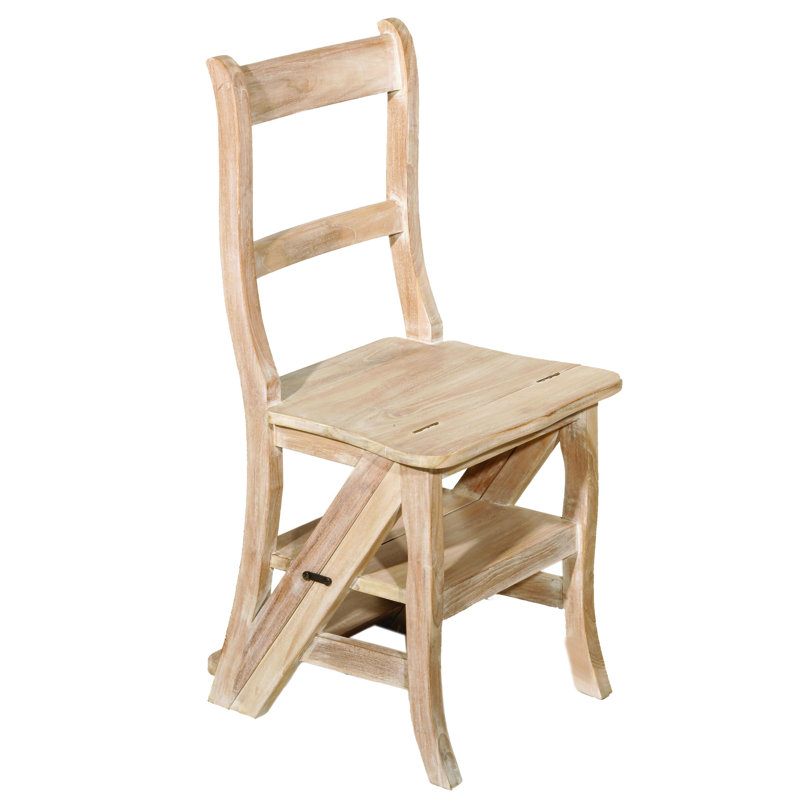 Solid Wood Dining Chair, White