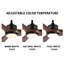 Antinisha 60" Solid Wood 3-Blade Propeller LED Ceiling Fan with Light Kit and Remote Control-1888130883
