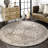 Daye Traditional Tiled Power Loom Performance Gray/Beige Rug-785390649