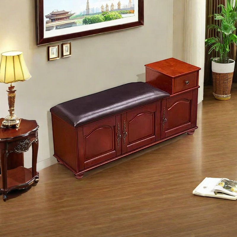 Banc de rangement pour chaussures 11 paires, Dark brown