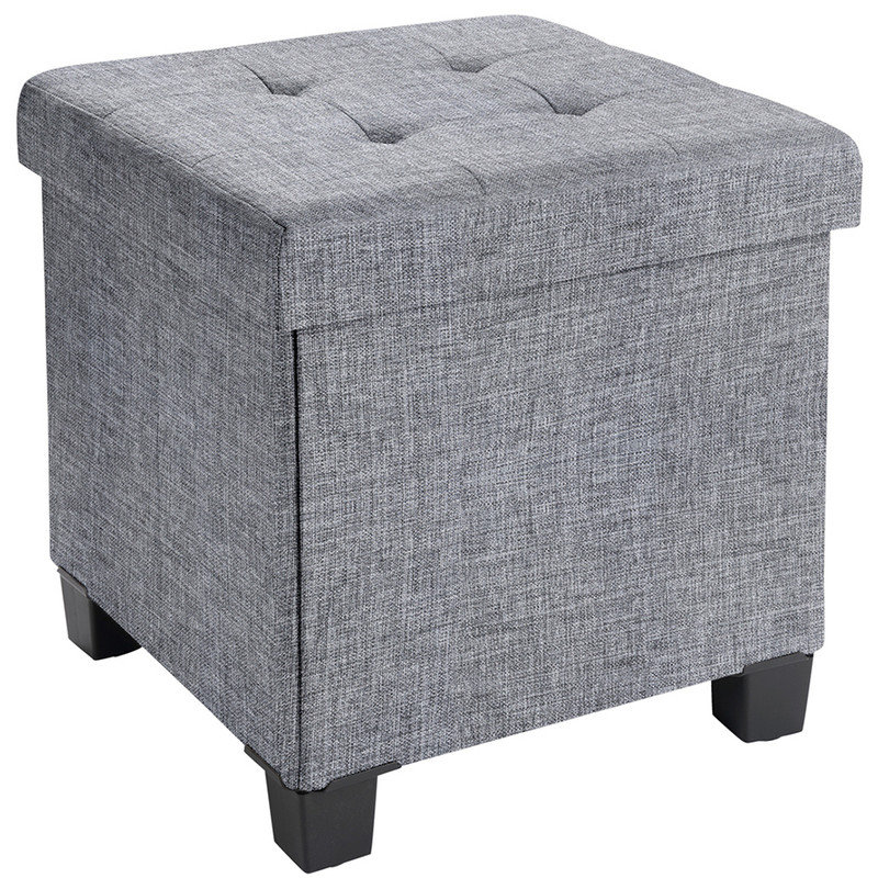 Cube carré pliable Pehrson, Gris