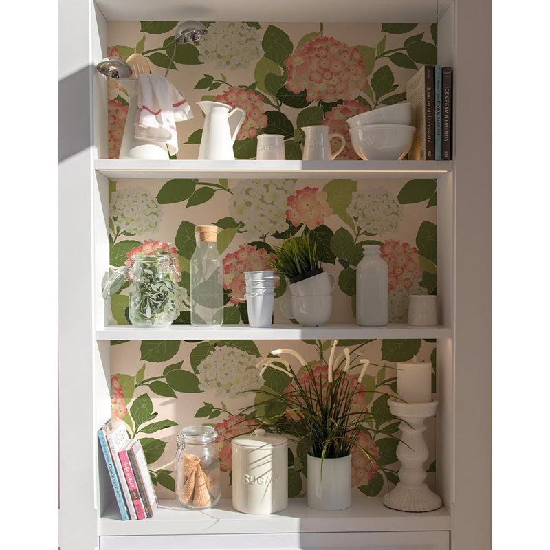 Papier peint adhésif floral Hydrangea