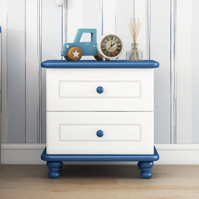 Adamczak Solid Wood 2 - Drawer End Table