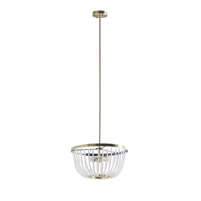 Lustre perlé 2 lumières