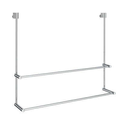 Porte-serviettes double 24 po No Drill Over Glass 