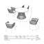Aris 4 - Person Patio Dining Set with Round Table , Cushions Included
