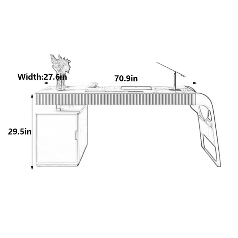 Paeton, 29.5" H x 70.9" W x 27.6" D