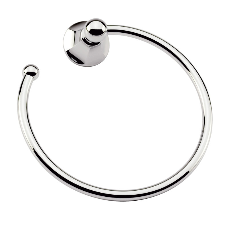 Empire Open Towel Ring, Polished Chrome