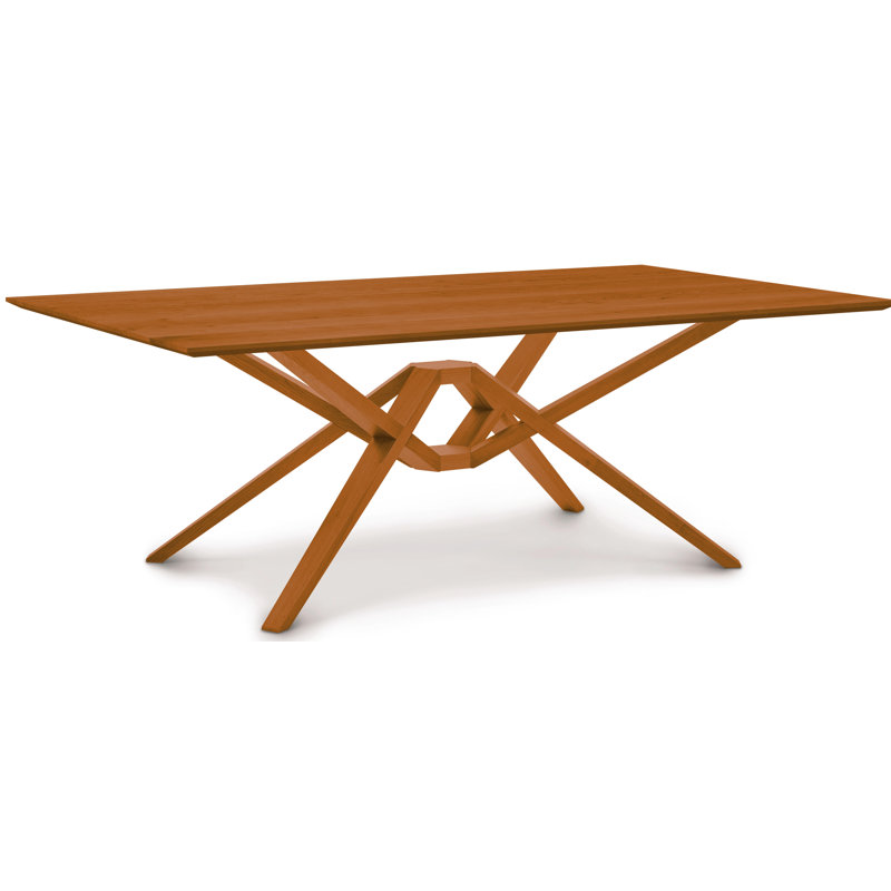 Exeter 48" Fixed Solid Wood Dining Table, Autumn Cherry, 84" L x 48" W