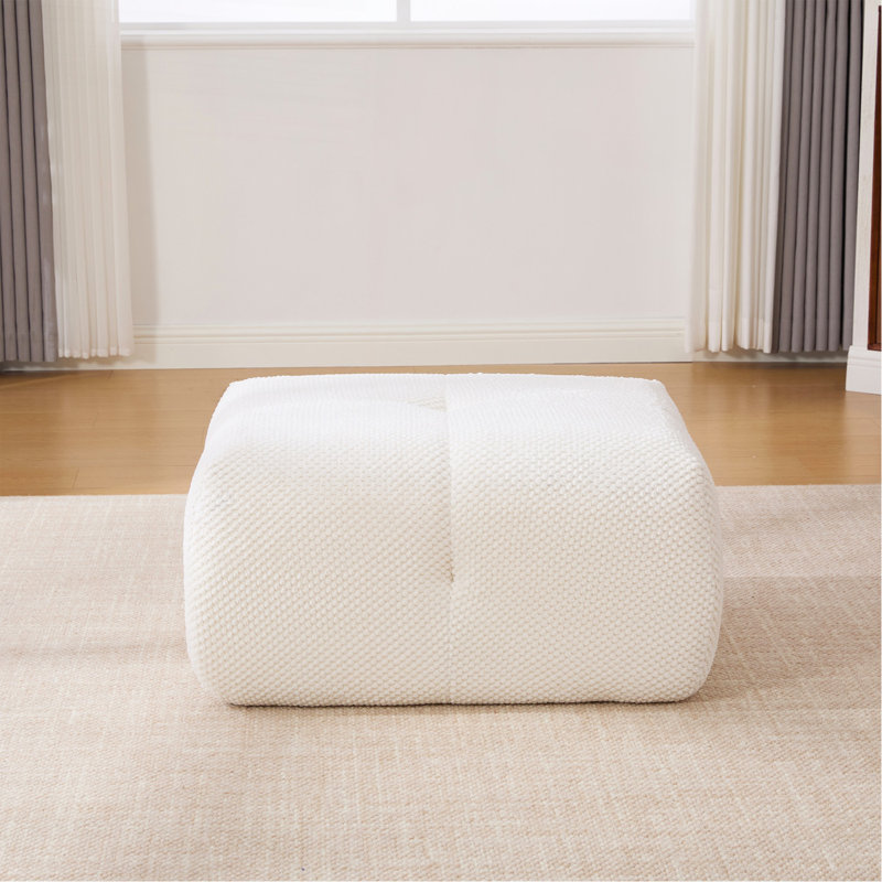Fauteuil d'appoint modulaire sans accoudoirs 31 po avec repose-pieds 31 po. Fauteuil d'appoint moderne sans siège.