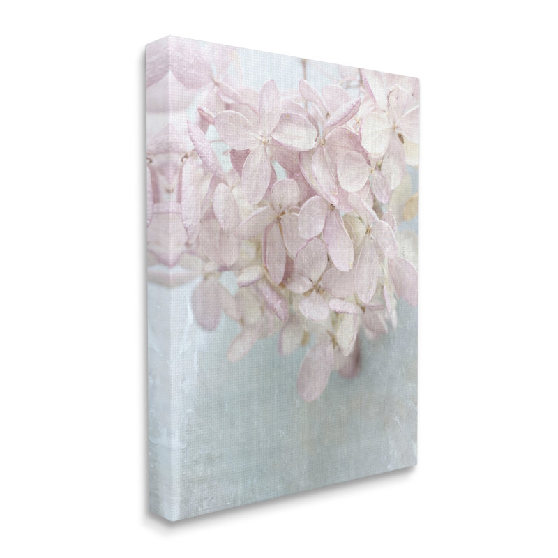 Au-711-Toile, doux pétales de fleurs abstraites roses sur toile par Judy Stalus, peinture, H 48 po x l 36 po x P 1,5 po