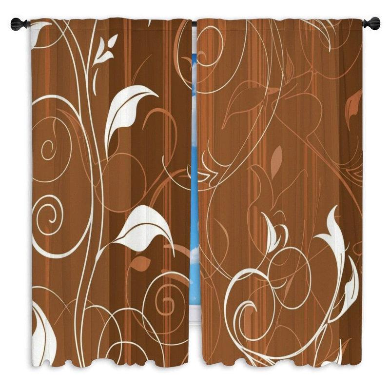 Paire de rideaux obscurcissant en polyester Kelesha, L 40 po x L 52 po