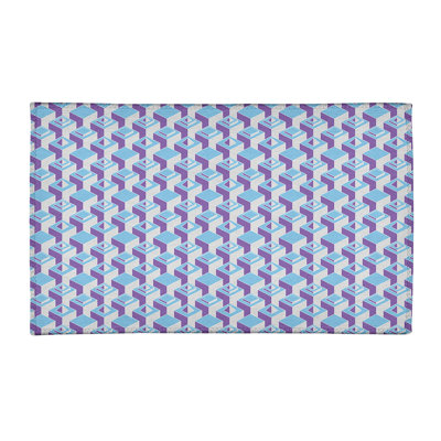 Tapis mauve/gris/bleu light skyscrapers