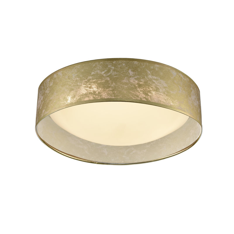 Nellie Cotton Flush Mount, Gold
