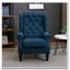 Fauteuil d'appoint capitonné à dossier haut